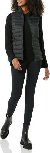 Vista 4 de Tienda Essentials - Chaleco para mujer, ligero, impermeable y fácil de guardar