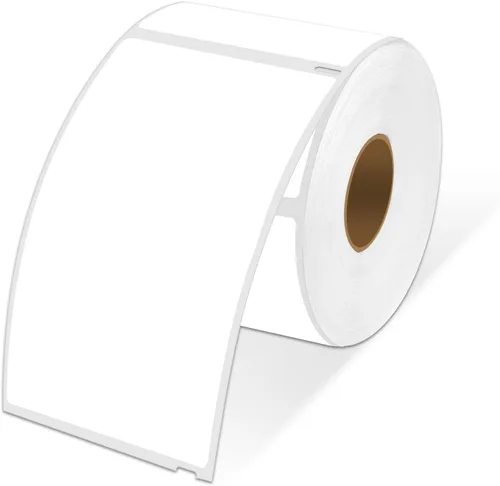 Vista 10 de 1 rollo (130 etiquetas/rollo) compatible con DYMO 30251 1-1/8 pulgadas x 3-1/2 pulgadas, etiquetas de código de barras blancas de alta calidad