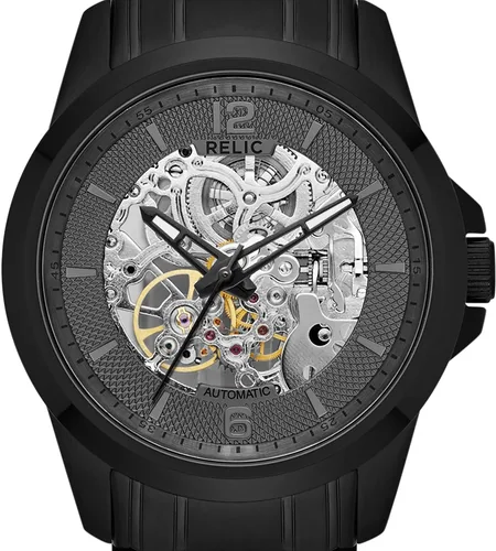 Vista 3 de Relic by Fossil Reloj de vestir automático de acero inoxidable Damon para hombre