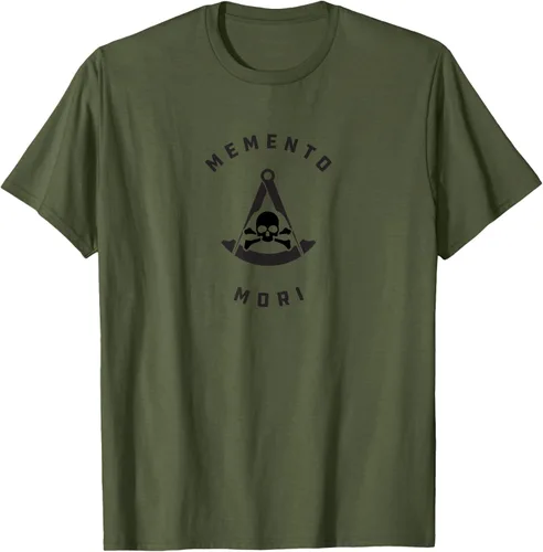 Vista 4 de Camiseta para hombre Memento Mori Remember Your Death Past Master Rocker Skull Asfalto