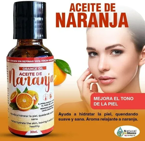 Vista 2 de Aceite de naranja 1.0 fl oz. Aceite de naranja Virgen Sin Refinar Para la Piel y Masajes