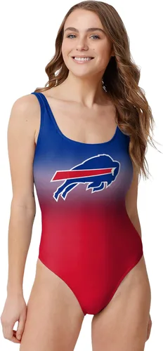Vista 34 de FOCO Traje de baño de una pieza con logotipo del equipo de la NFL para mujer