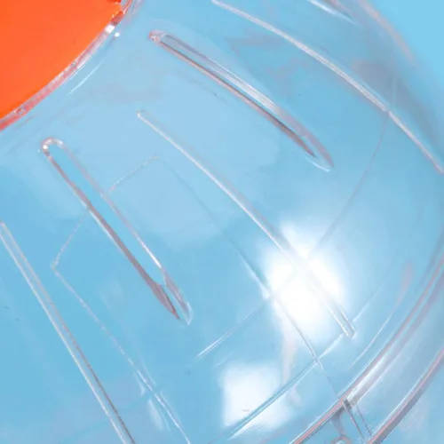 Vista 8 de POPETPOP Pelota de ejercicio para correr de hámster, mini pelota para mascotas pequeñas (naranja)