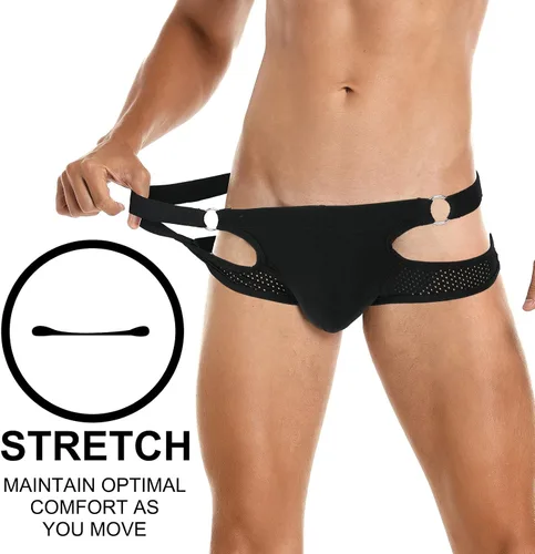 Vista 90 de SKYSPER Jock Strap Athletic Supporter para hombres Sexy Jockstrap Ropa interior masculina