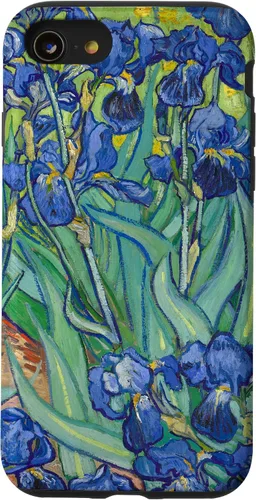 Vista 17 de Van Gogh Irises Modern Art Painting - Carcasa para iPhone 17