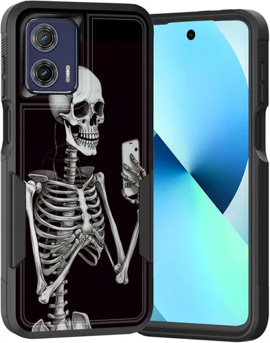 Vista 196 de para Moto G Play 4G 2024, funda de dos capas híbrida resistente y a prueba de golpes, PC duro + silicona suave protectora para Motorola Moto G Play