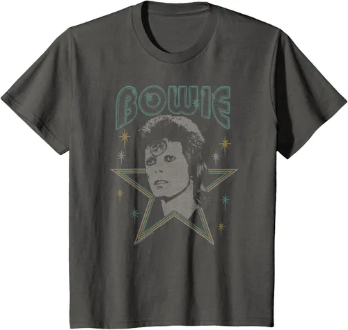 Vista 25 de David Bowie - Camiseta azul Ziggy Stardust, Negro, S