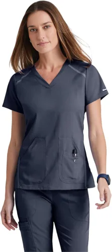 Vista 8 de Grey's Anatomy Impact Elevate Top para mujer – Camiseta médica Extreme Comfort Bahama