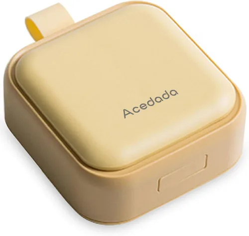 Vista 10 de Pastillero pequeño, lindo pastillero – Acedada Travel Daily Pastillero, contenedor portátil de píldoras bonito para bolsillo, soporte compacto
