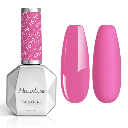 Vista 63 de MelodySusie - Esmalte de uñas en gel con brillo perla rosa brillante, 0.5 fl oz, efecto hilo, con acabado de concha rosa brillante, UV LED