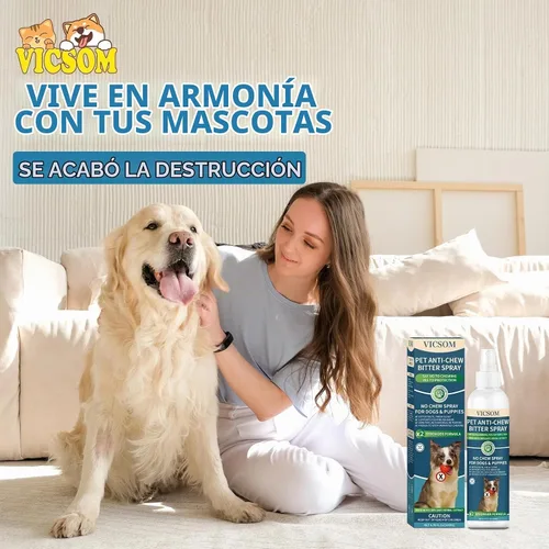 Vista 7 de VICSOM - Spray de manzana amarga para perros, espray sin masticar para muebles, 6.76 onzas líquidas