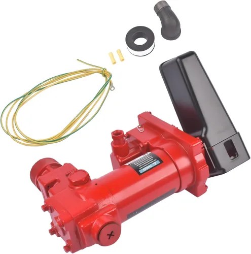 Vista 6 de Bomba de transferencia de combustible roja resistente de 115 V 15 GPM AC con protección térmica de sobrecarga para aceite, combustible, gasolina