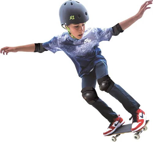 Vista 4 de Locker Board Grom Skateboard cabe en mochila y casillero. Tabla pequeña para 4 adultos y niños 4 escuela: tabla Cruiser y patineta para niños, como