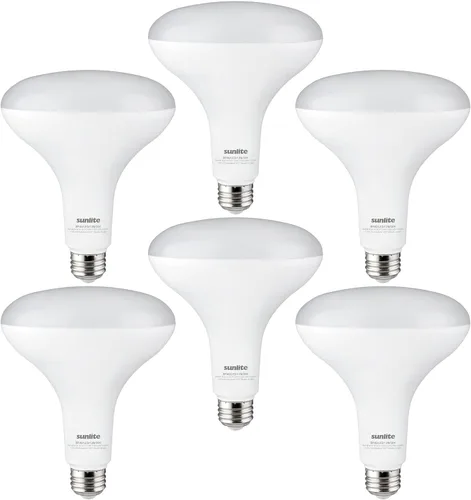 Vista 10 de Sunlite 41191 Bombilla LED BR40 empotrable, 14 W (equivalente a 85 W), 1060 lúmenes, base media (E26), regulable, inundación, certificación UL, 6500
