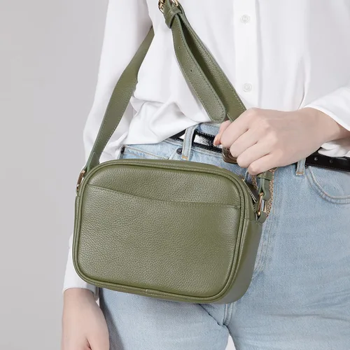Vista 4 de Bozok Bolso bandolera de cuero para mujer