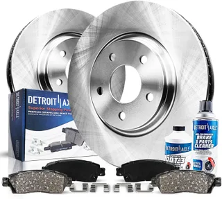 Detroit Axle - Kit de freno delantero para Hyundai Elantra Coupe GT Veloster Kia Forte Koup Forte5 Rotores de freno de disco de cerámica Reemplazo
