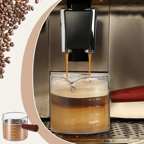 Vista 7 de Zubebe - Paquete de 2 vasos de chupito de espresso de 5 onzas, mango