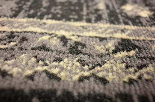 Vista 14 de Unique Loom Taftan Collection - Alfombra de borde geométrico de inspiración tribal (2 pies 2 pulgadas x 3 pies, rectangular, negro/gris)