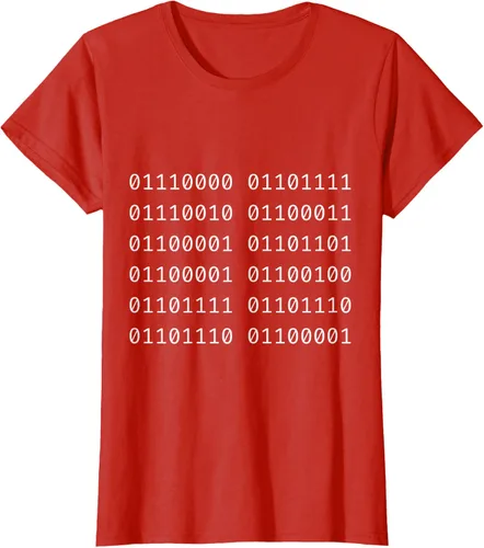 Vista 33 de Porca Madonna In Codice Binario Código Binario Camiseta, Negro