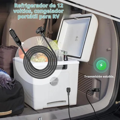 Vista 4 de Refrigerador de coche con cable de alimentación DC 12V para Bodega, Euhomy