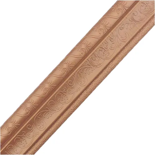 Vista 12 de Moldura flexible autoadhesiva de 90 x 3 pulgadas, líneas de pared decorativas adhesivas 3D, líneas de borde para el hogar, oficina, hotel Gris