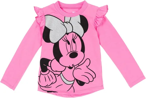 Vista 2 de Disney Minnie Mouse Baby Girls T-Shirt and Leggings Outfit Set Infant to Little Kid