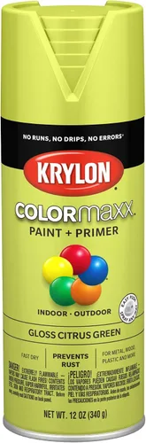 Vista 87 de Krylon K05554007 COLORmaxx Pintura en aerosol y base para uso en interiores y exteriores, color almendra satinada, 12 onzas (paquete de 1)