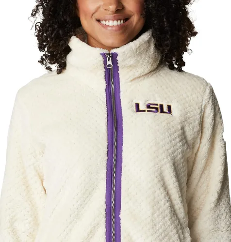 Vista 4 de Columbia Chaqueta de sherpa Collegiate Fire Side II con cierre completo para mujer
