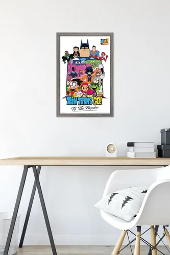 Vista 6 de Trends International DC Comics Movie Teen Titans Go! To The Movies - Póster de pared de collage, 22.4 pulgadas de largo x 14.7 pulgadas, versión