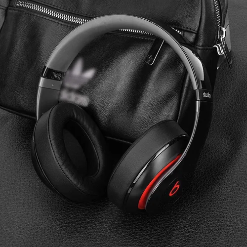 Vista 7 de Beats Studio 3 Almohadillas para los oídos, almohadillas de repuesto de piel con proteína de espuma viscoelástica, almohadillas de repuesto