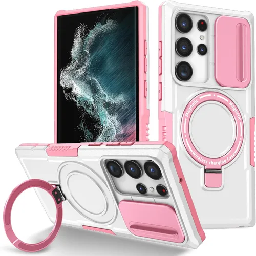Vista 103 de Funda magnética para Samsung Galaxy Note 20 Ultra, soporte para teléfono, funda protectora mate a prueba de golpes, funda protectora para teléfono