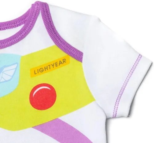 Vista 5 de Disney - Body para bebé con gorro Toy Story, Pooh, Los Increíbles, Monstruos y Mickey., 12 meses, Buzz Lightyear