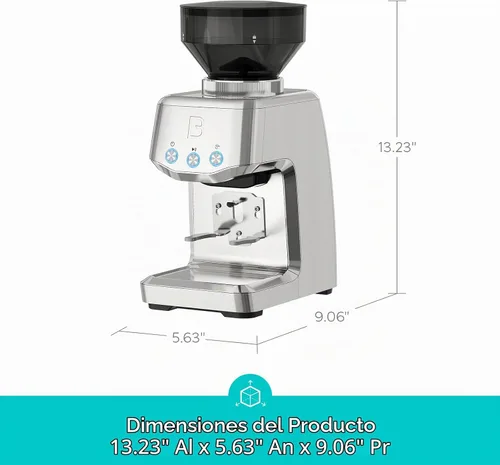 Vista 2 de CASABREWS Tornado Basic - Molinillo de café cónico con 35 ajustes