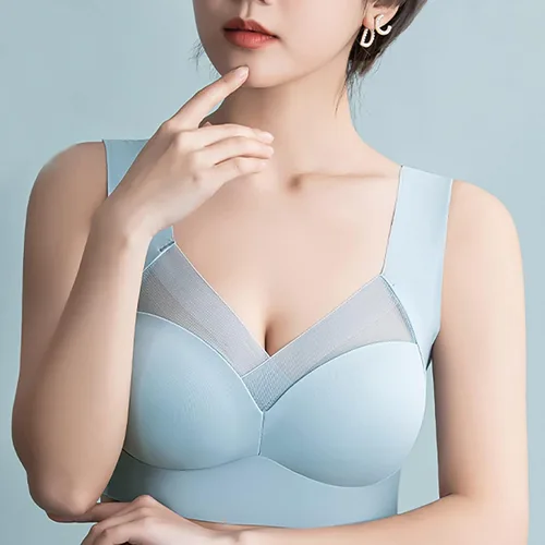 Vista 4 de Sujetador deportivo para mujer, talla grande, de alto impacto, espalda descubierta, sin varillas, cobertura completa, soporte medio, yoga