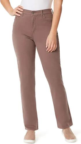 Vista 70 de Gloria Vanderbilt - Pantalones de mezclilla Amanda clásicos de tiro alto y pierna cónica petite para mujer Begonia Bloom