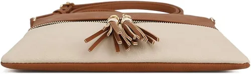 Vista 3 de SG SUGU - Bolso ligero y mediano con borla y bolsillo con cremallera