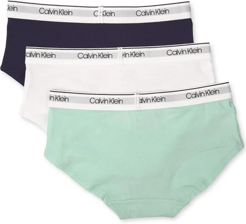Vista 2 de Calvin Klein Girls' Little Modern Cotton Hipster Underwear, Multipack