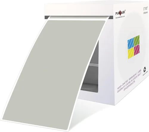 Vista 39 de PARLAIM 5 x 3 pulgadas Rectángulo de colores pegatinas de inventario, 1000 unidades de 4 rollos de etiquetas adhesivas cuadradas para cajas móviles