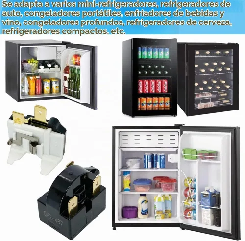 Vista 7 de QP2-4.7/QP2-4R7 4.7Ohm Refrigerador 3 Pin PTC Start/Starter Relay