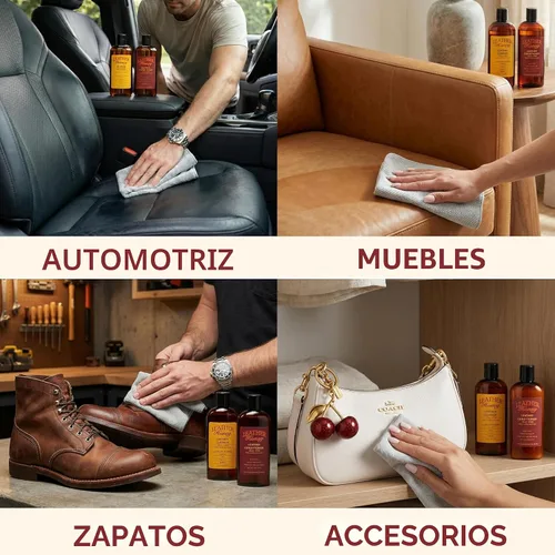 Vista 2 de Limpiador de piel de Leather Honey: el mejor limpiador de piel para vinilo y prendas de vestir, muebles, auto, interior, zapatos y accesorios. La