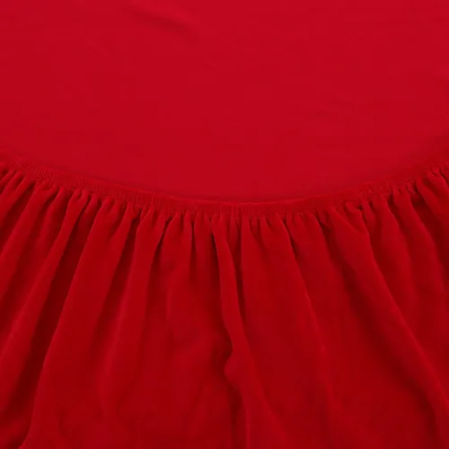 Vista 4 de PETCUTE Funda de sofá sin brazos Funda elástica para futón Funda de sofá cama plegable sin brazos Terciopelo Rojo