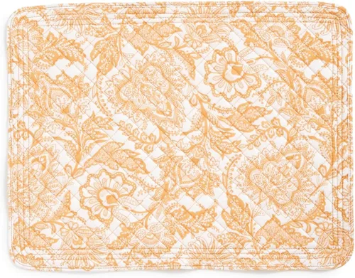 Vista 2 de Vera Bradley Juego de 2 manteles individuales reversibles de algodón Java Gold - Algodón reciclado