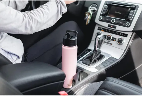 Vista 6 de Simple Modern botella de agua reutilizable con tapa con pajilla, de acero inoxidable con aislamiento al vacío, para gimnasio, viajes y deportes