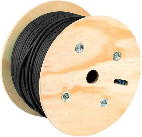 Vista 6 de Monoprice Cable de red Cat8 a granel - 2 GHz, blindado S/FTP, sólido, 40G, 22 AWG, 250 pies, negro - Serie Entegrade