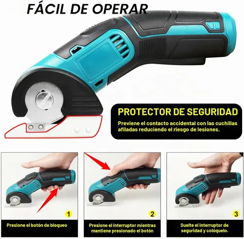 Vista 3 de ANLULOAD Tijeras eléctricas inalámbricas, cortador rotativo
