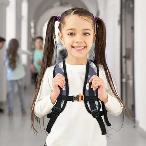 Vista 4 de Pfrewn Mochila preescolar para niños y niñas, con correa para el pecho, Koala, Classic