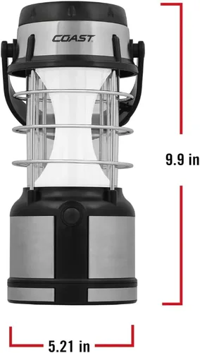 Vista 8 de COAST® EAL17 - Luz LED de área de emergencia de 460 lúmenes, 50 horas de funcionamiento, doble color, 4 x D, multicolor