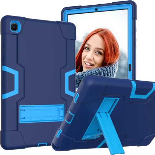 Vista 10 de Funda para Tablet de Samsung Galaxy Tab A7 10.4 2020, Funda Protectora de Alta Resistencia y a Prueba de Golpes de PC de Silicona con Soporte