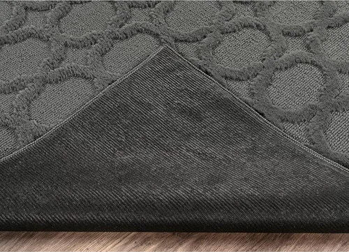 Vista 4 de Garland Rug Garden Trellis - Alfombra de área para interiores y exteriores, 4 x 6 pies, color gris ceniza