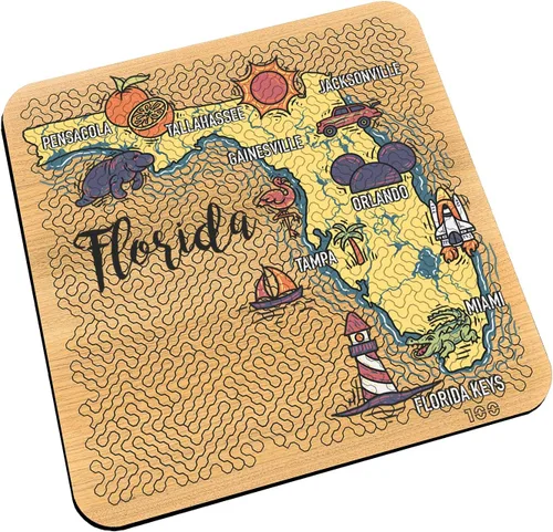 Vista 12 de Torched Mind Bending - Rompecabezas impreso en color con mapa del orgullo estatal (Texas) Rompecabezas duro para adultos 100 piezas Formas